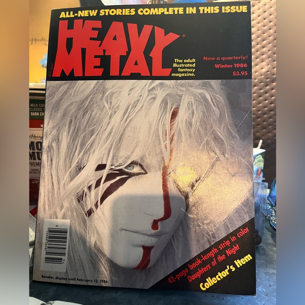 Heavy Metal illustrated  fantasy  magazine Winter 1986